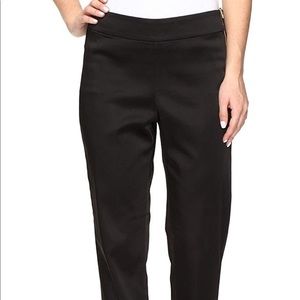 NYDJ black satin slim cut trouser size 12